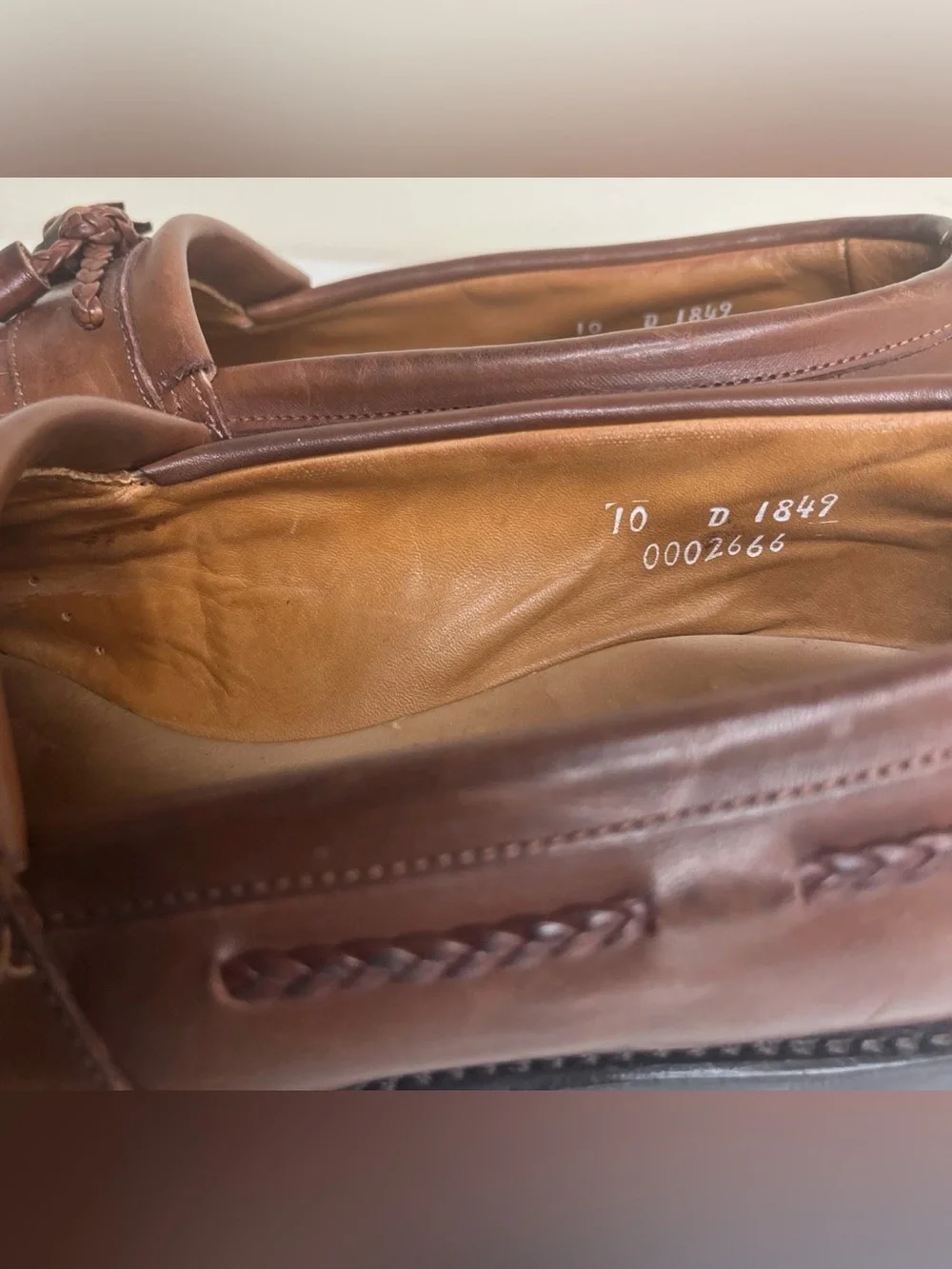 Allen Edmonds Cody Tassel Leather Loafer Men’s Sz 10D EU 44